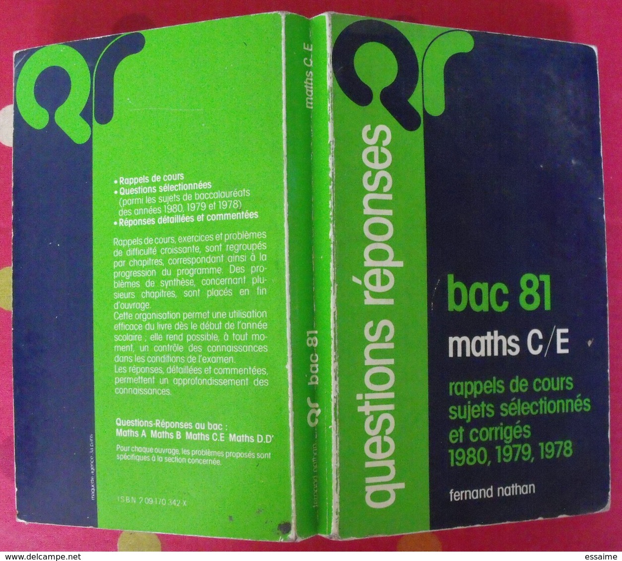 17 livres mathématiques arithmétique algèbre trigonométrie exercices corrigés géométrie annales vuibert scolaire