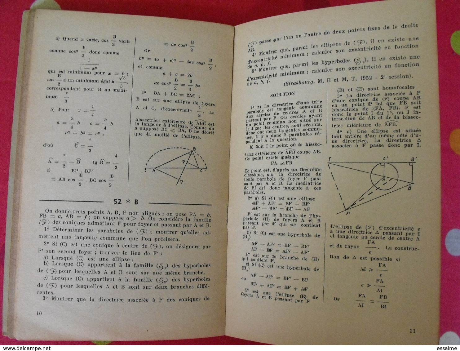 17 livres mathématiques arithmétique algèbre trigonométrie exercices corrigés géométrie annales vuibert scolaire