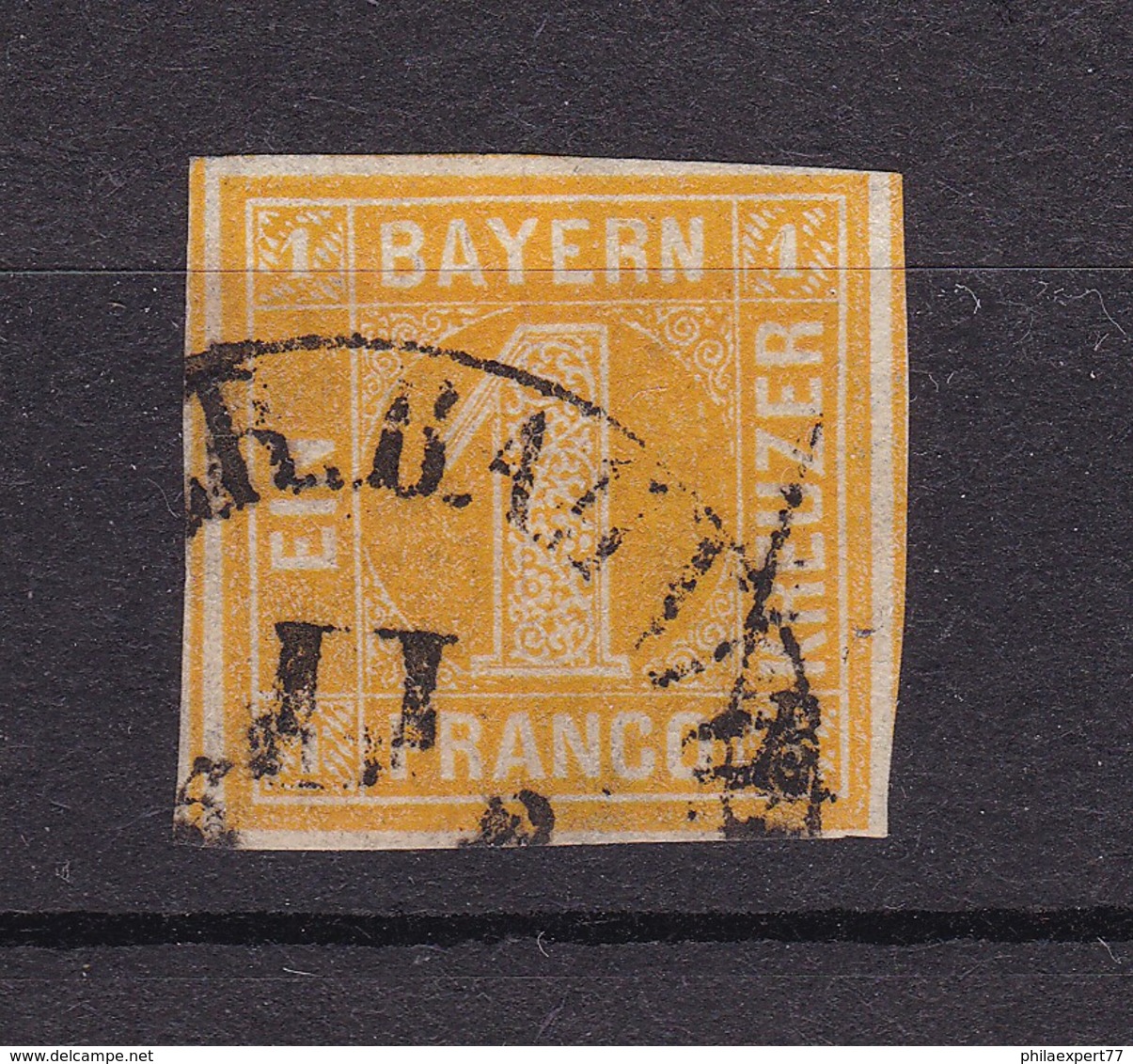 Bayern - 1862 - Michel Nr. 8 - HK Bahnst. - 50 Euro - Sonstige & Ohne Zuordnung