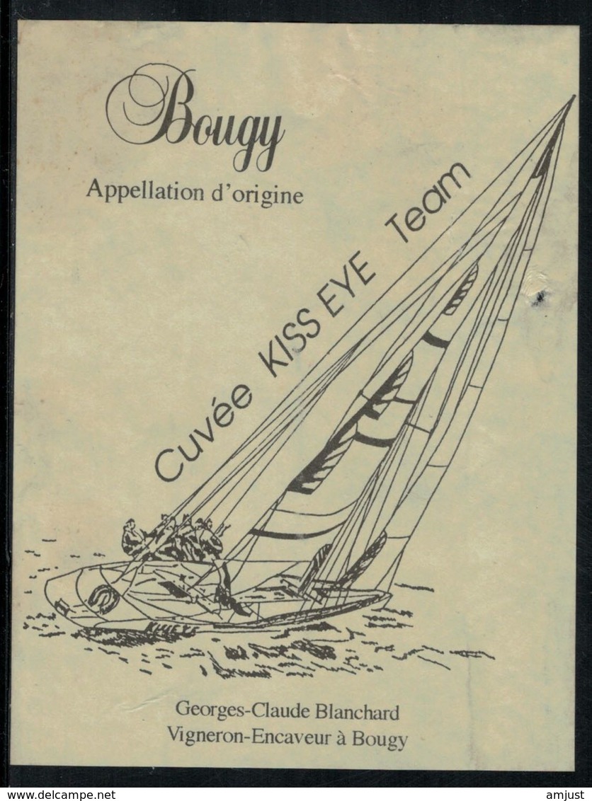 Etiquette De Vin // Bougy, Cuvée Kiss Eye Team - Barche A Vela & Velieri