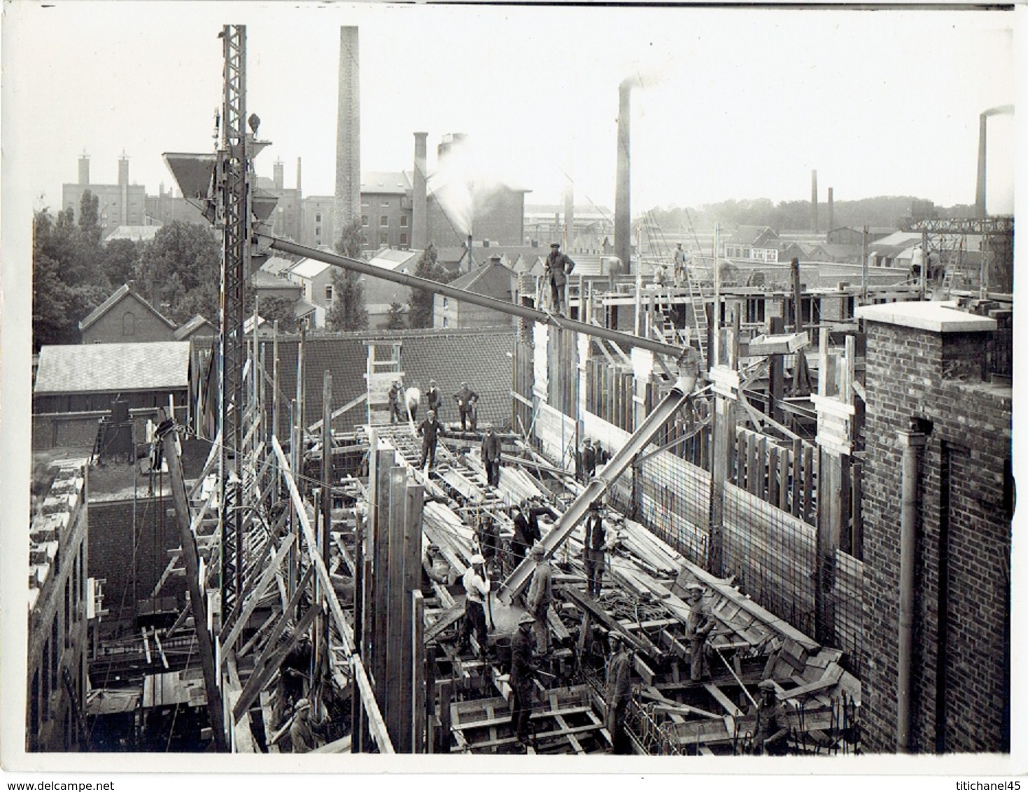 MERKSEM - Fotokaart (24 X 18 Cm) Juli 1927 - Belgische Boerenbond - Uitbrending Van De Melassefabriek - Antwerpen