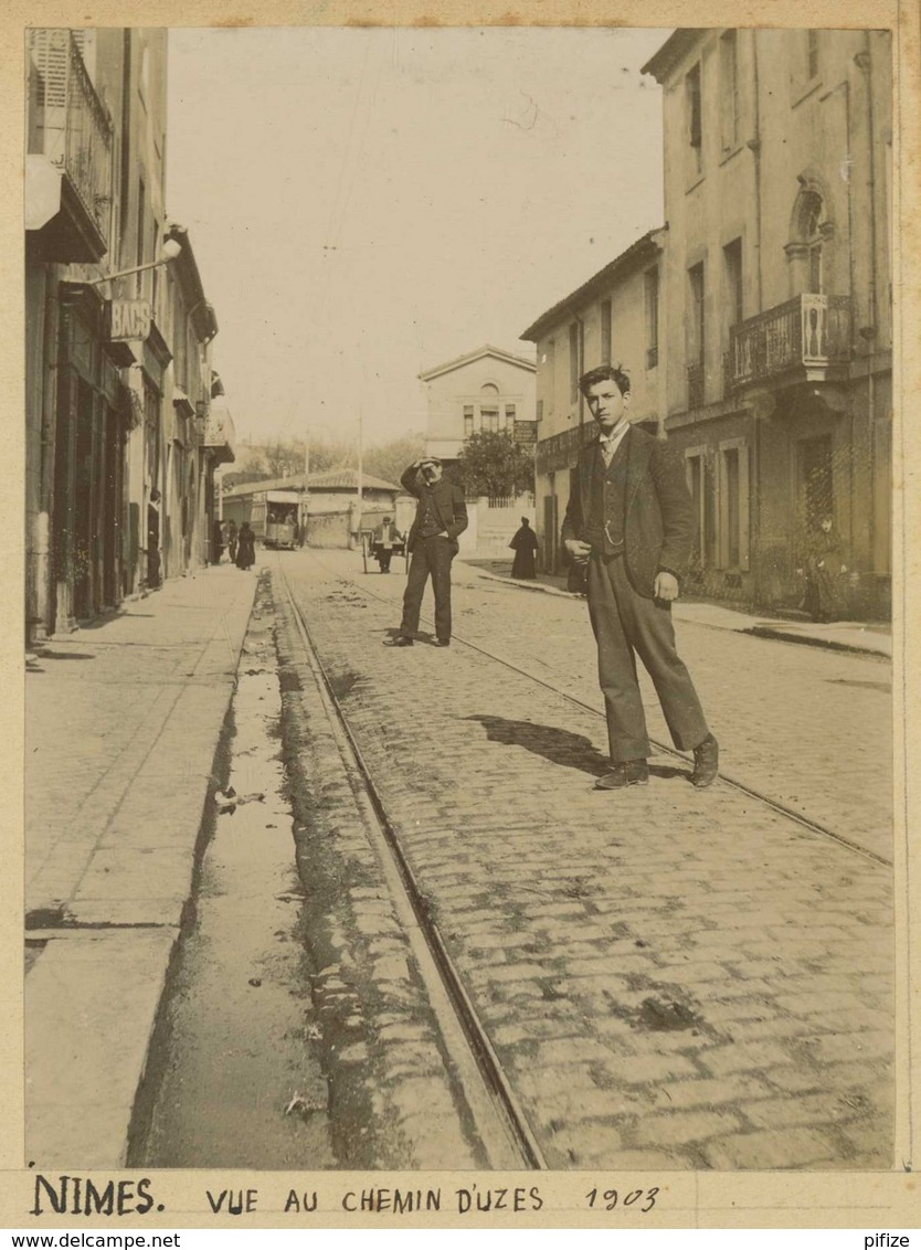 Nîmes . Vue Au Chemin D'Uzès . 1903 . - Lieux