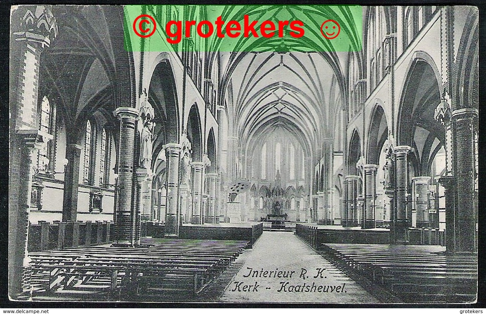 KAATSHEUVEL Interieur R.K. Kerk Ca 1918 - Kaatsheuvel