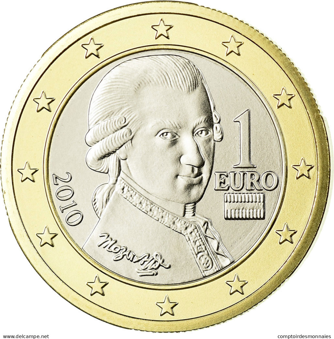 Autriche, Euro, 2010, FDC, Bi-Metallic, KM:3142 - Autriche