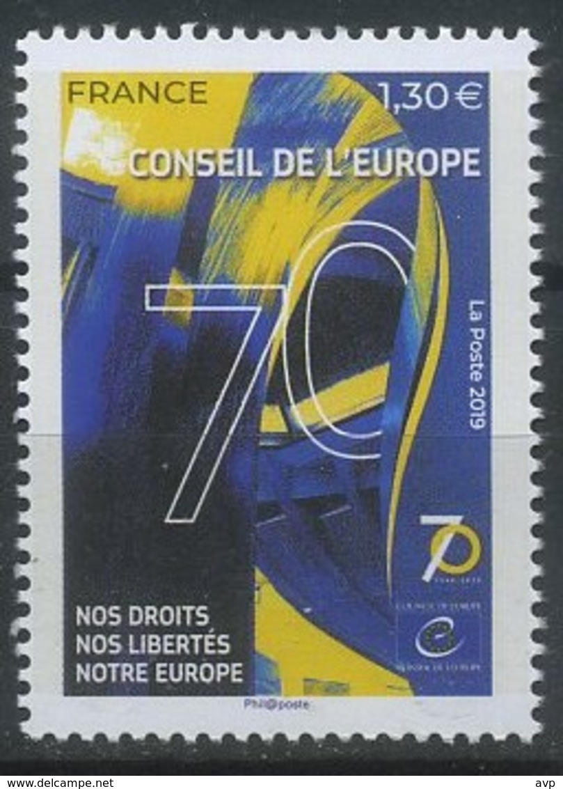 France 2019 Organisations, Council Of Europe, Conseil De L'Europe - Unused Stamps