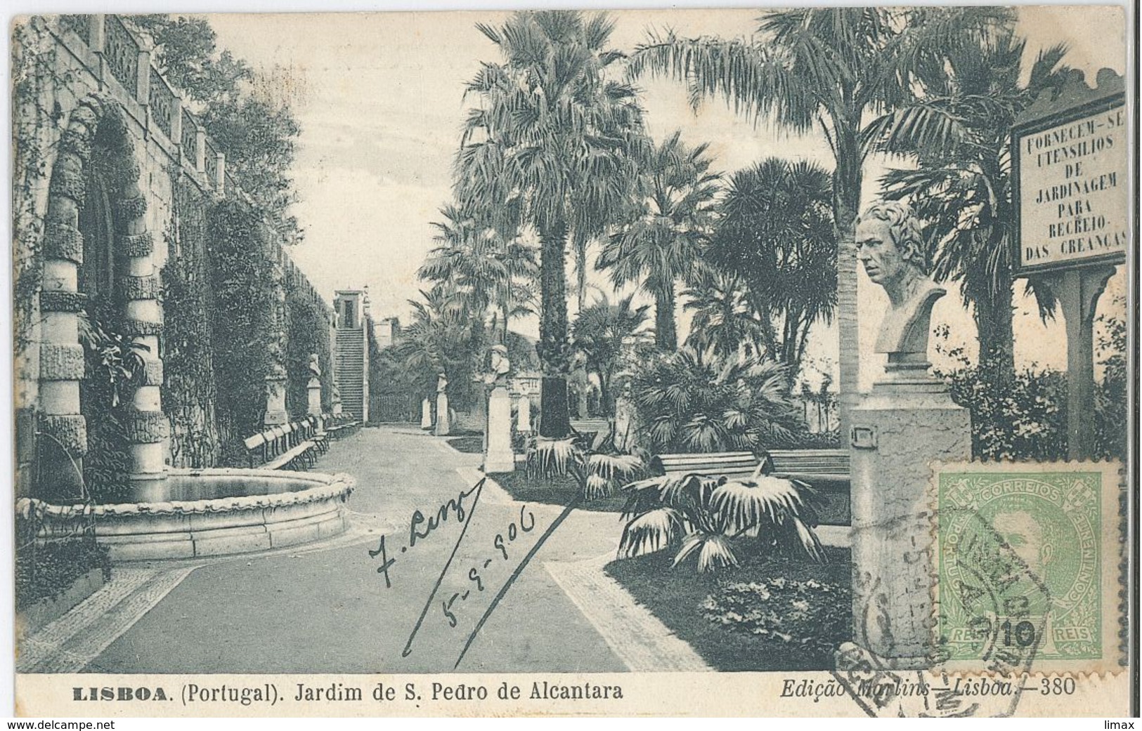 Lisboa 1906 - Alcantara Jardim San Pedro         [ALT  052] - Otros & Sin Clasificación