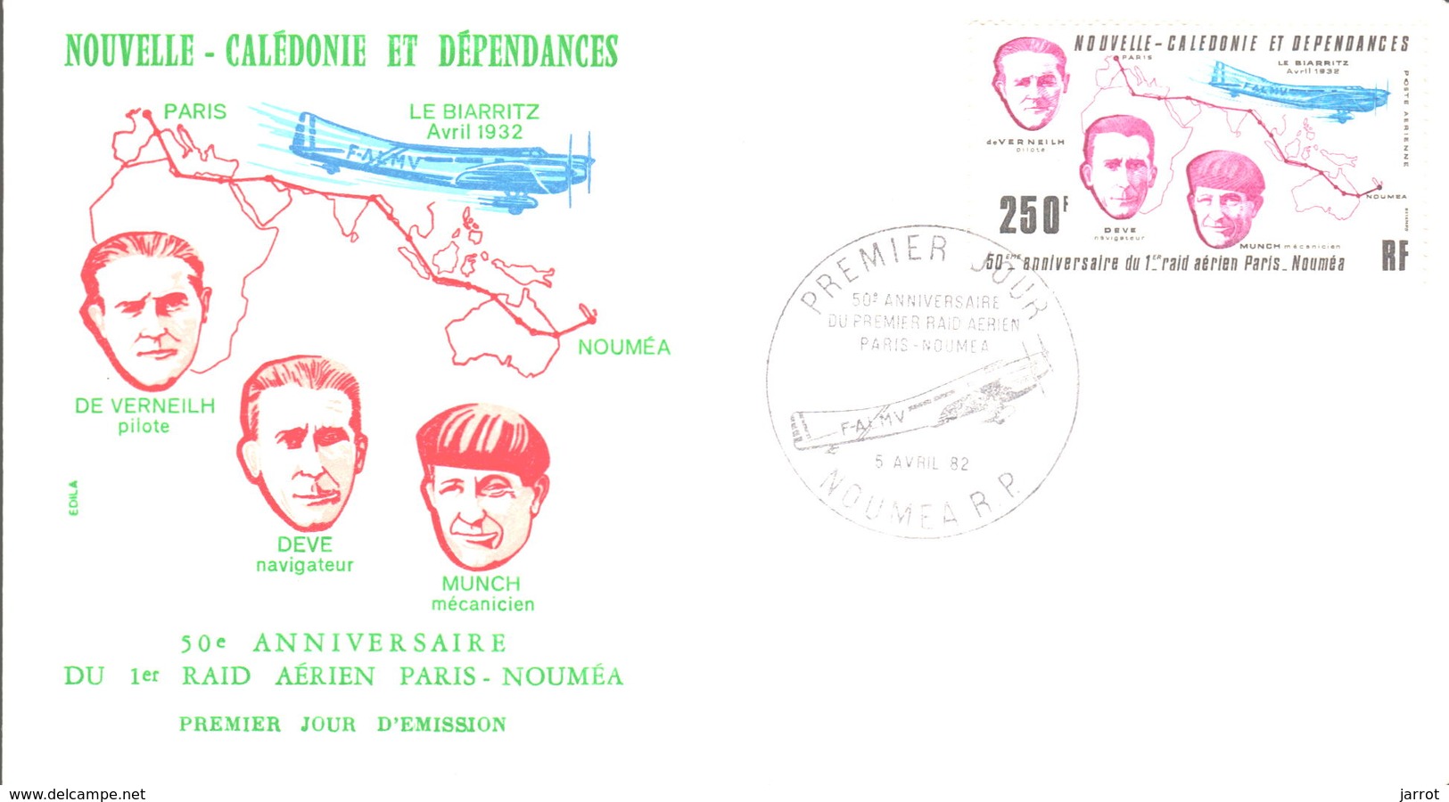 NOUVELLE CALEDONIE PA N° 222 - FDC