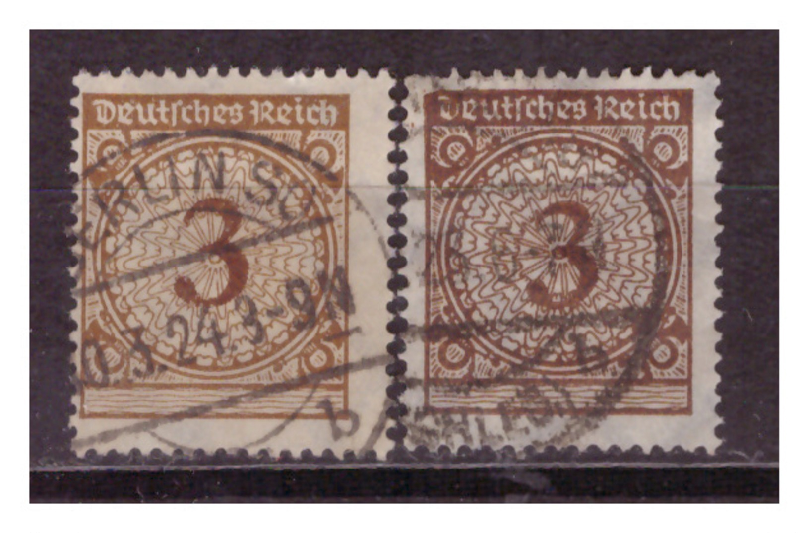 DR: 1923,   Nr. 338 Pa+b, Gestempelt - Gebraucht