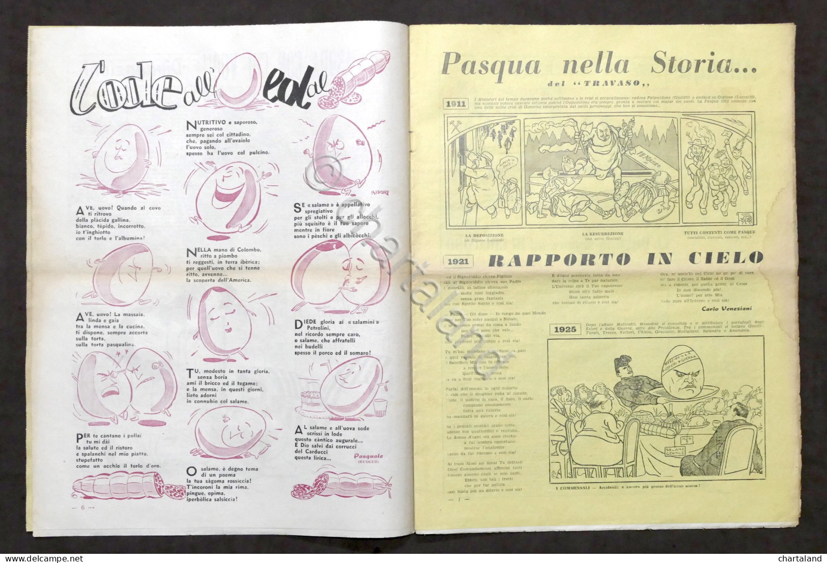 Satira - Pasqual Travasissimo - Aprile 1951 - Supplemento Al N. 12 Del Travaso - Non Classificati