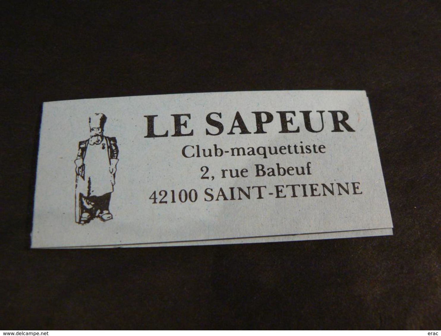 Carnet Privé - Le Sapeur - Club-maquettiste à Saint-Etienne - Marianne De Briat - Couverture Bleue - Other & Unclassified
