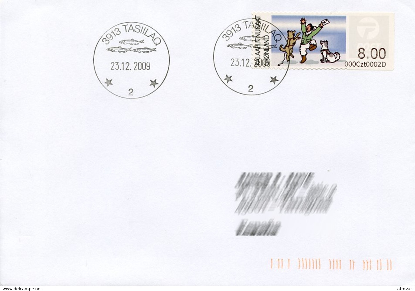 GREENLAND / GROENLAND (2009) - ATM - Receiving A Letter, Post, Dogs - Distribuidores