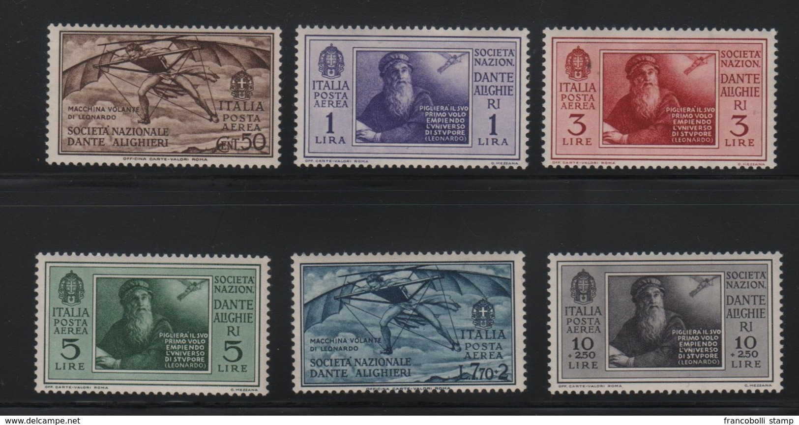 1932 Dante Serie Cpl P.a. MNH - Ungebraucht