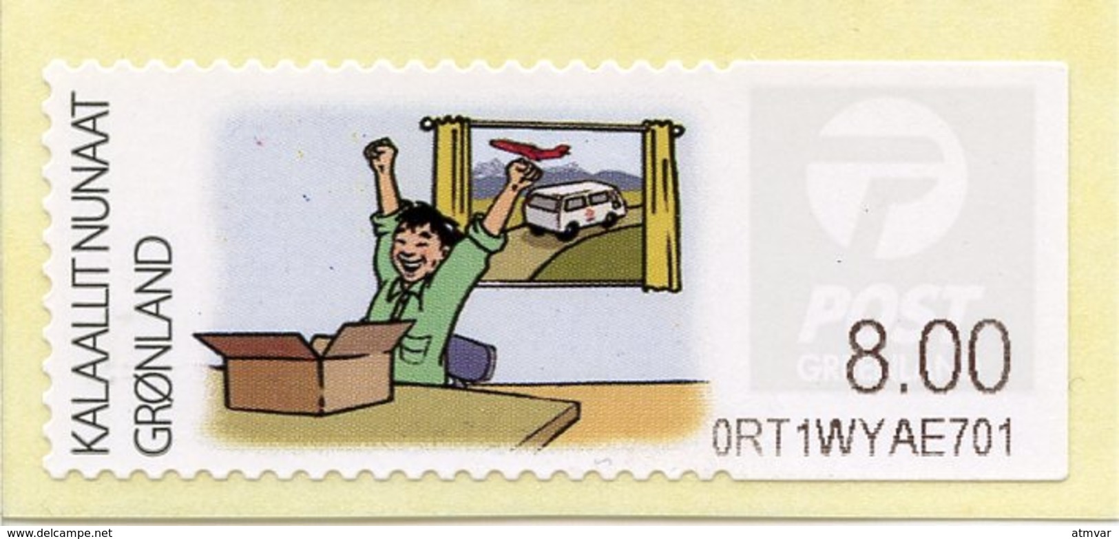 GREENLAND / GROENLAND (2009) - ATM - Receiving A Letter, Post, Postmen, Delivery, Van, Avion, Plane - Distributori