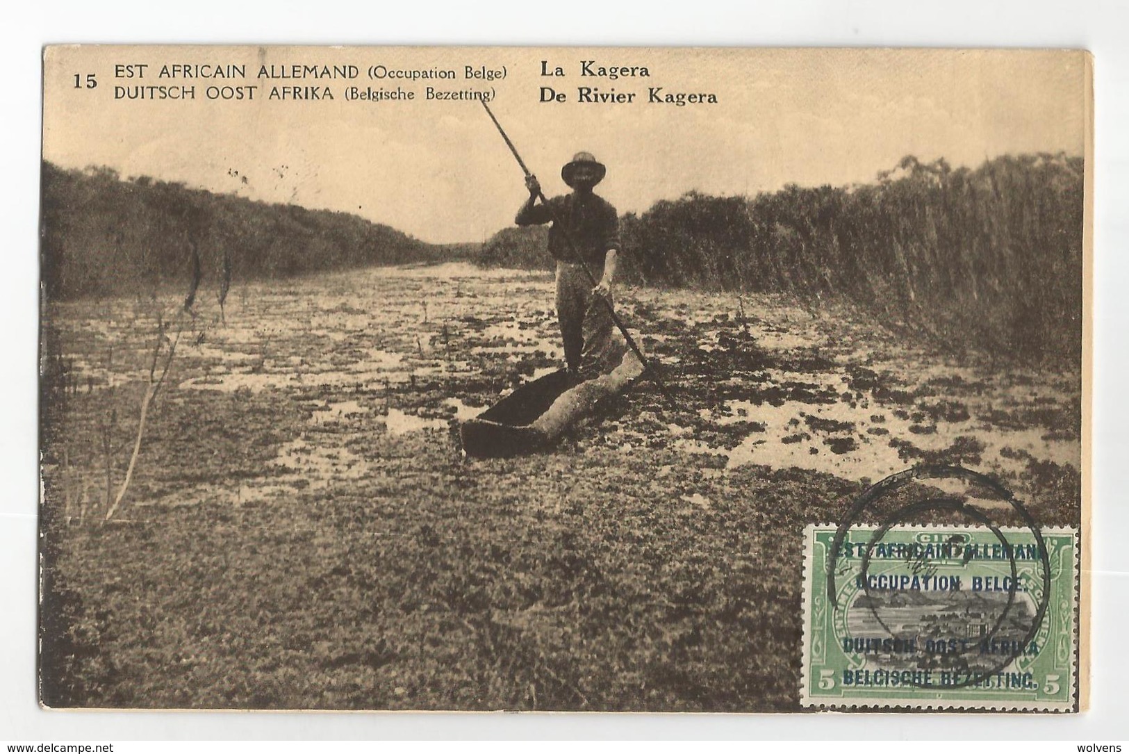 Tanzanie La Kagera De Rivier Est Africain Allemand Occupation Belge CPA PK EP - Tanzanía