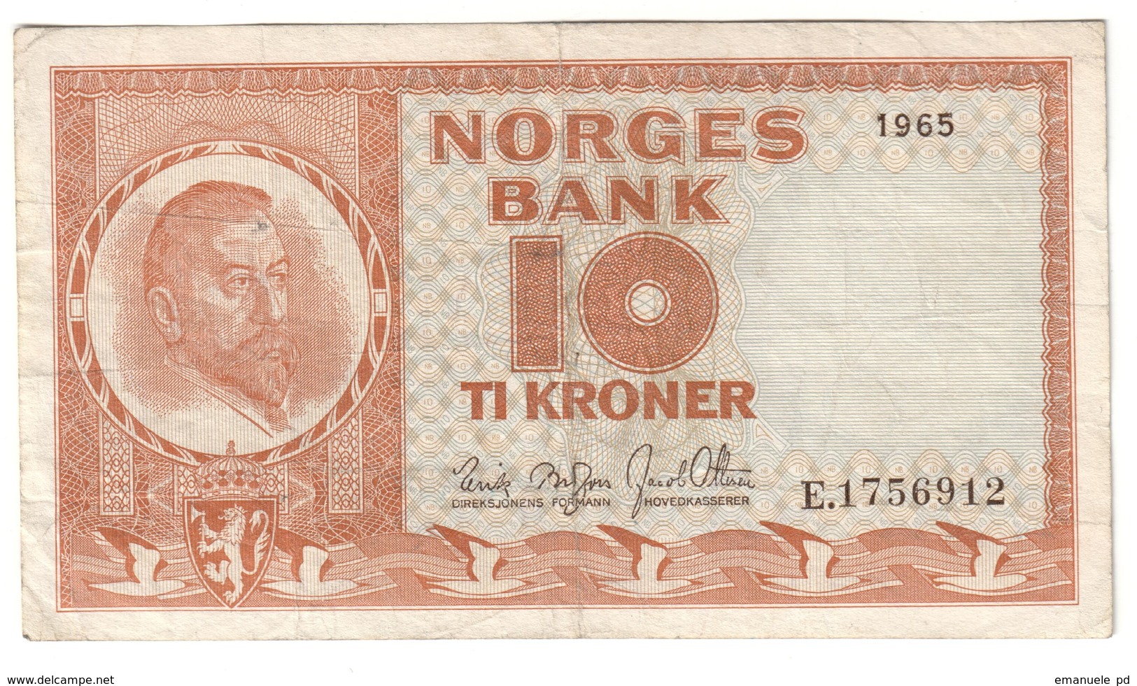 Norway 10 Kronor 1965 - Norvegia