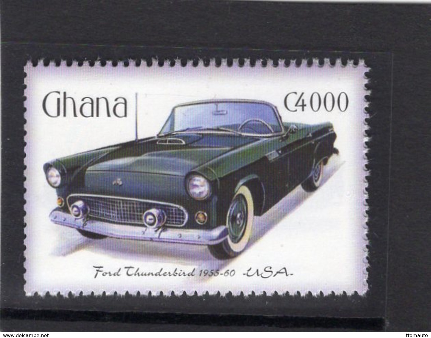 Ford Thunderbird   (1957)  -  Ghana  1v Neuf/Mint - Cars