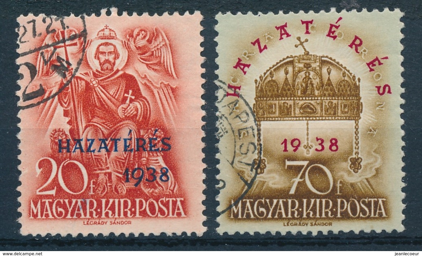 Hongarije/Hungary/Hongrie/Ungarn 1938 Mi: 591-592 Yt: 504-505 (Gebr/used/obl/usato/o)(4532) - Gebruikt