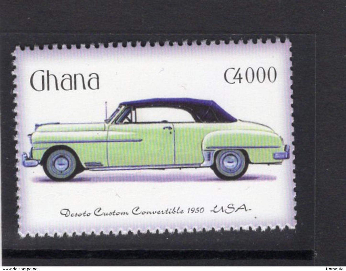 DeSoto Custom Convertible   (1950)  -  Ghana  1v Neuf/Mint - Cars