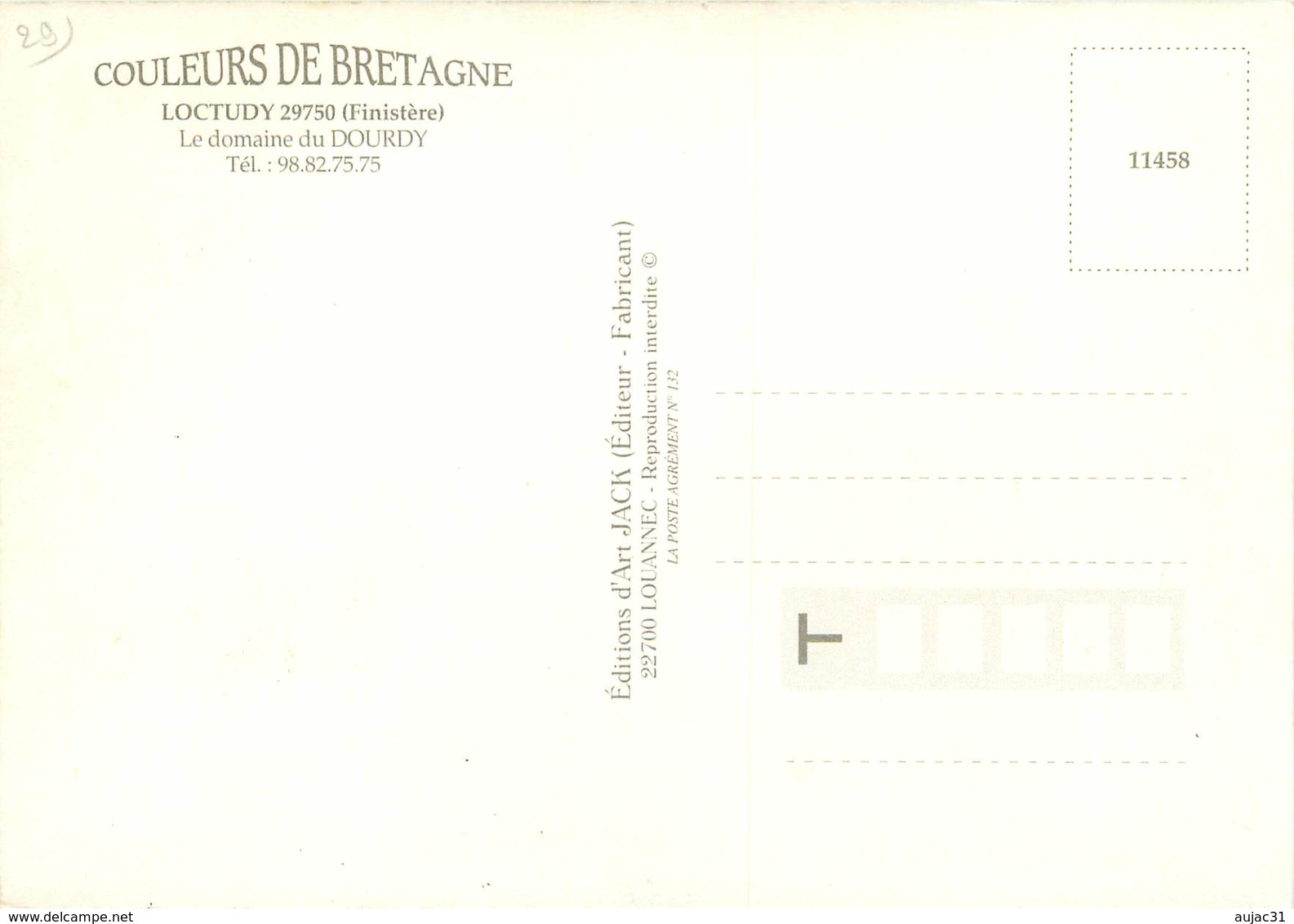 Dép 29 - Loctudy - Le Domaine Du Dourdy - Moderne Grand Format - état - Loctudy