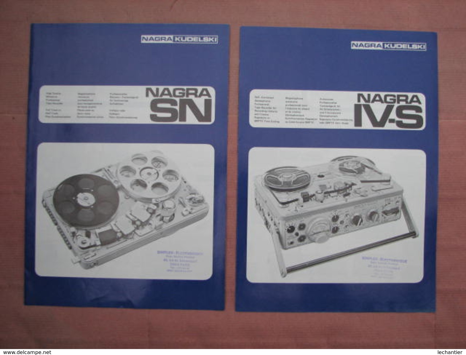 Magétophone NAGRA 38 Pages Documentation. Comme Neuf. - Other Apparatus