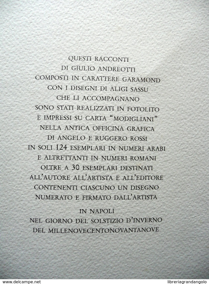 Teneteli Su E Altri Racconti Giulio Andreotti Tavola Aligi Sassu Benincasa 1999 - Non Classificati