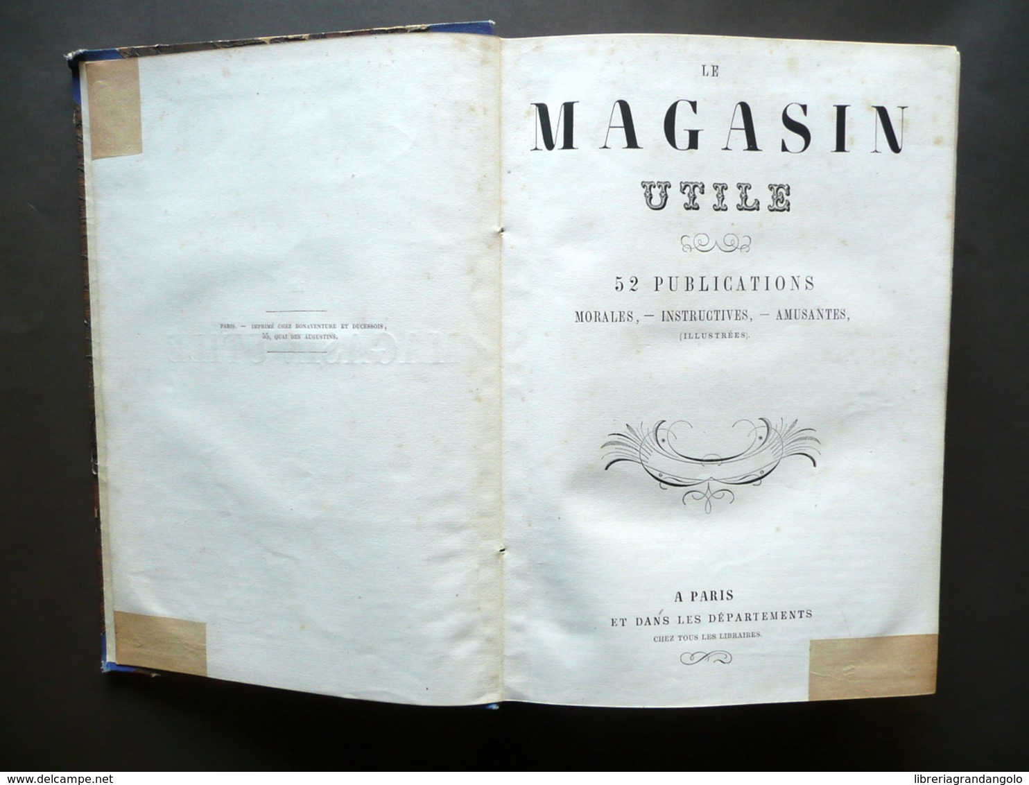 Le Magasin Utile Paris 1853 52 Numeri Annata Completa Illustrato Tavole - Zonder Classificatie