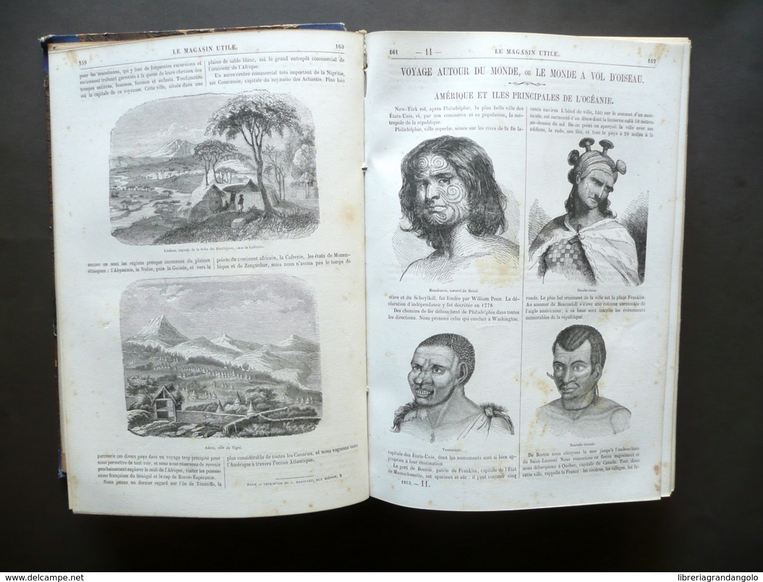 Le Magasin Utile Paris 1853 52 Numeri Annata Completa Illustrato Tavole