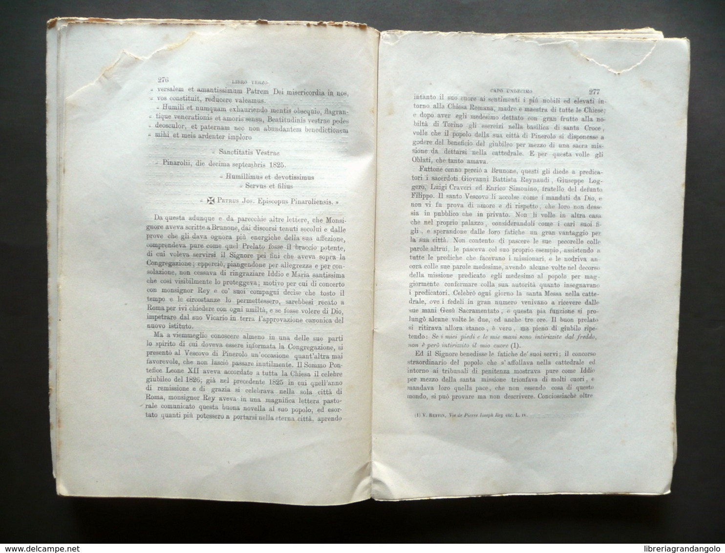 Della Vita Del Venerabile Servo Di Dio Pio Brunone Lanteri Marietti Torino 1870 - Non Classificati