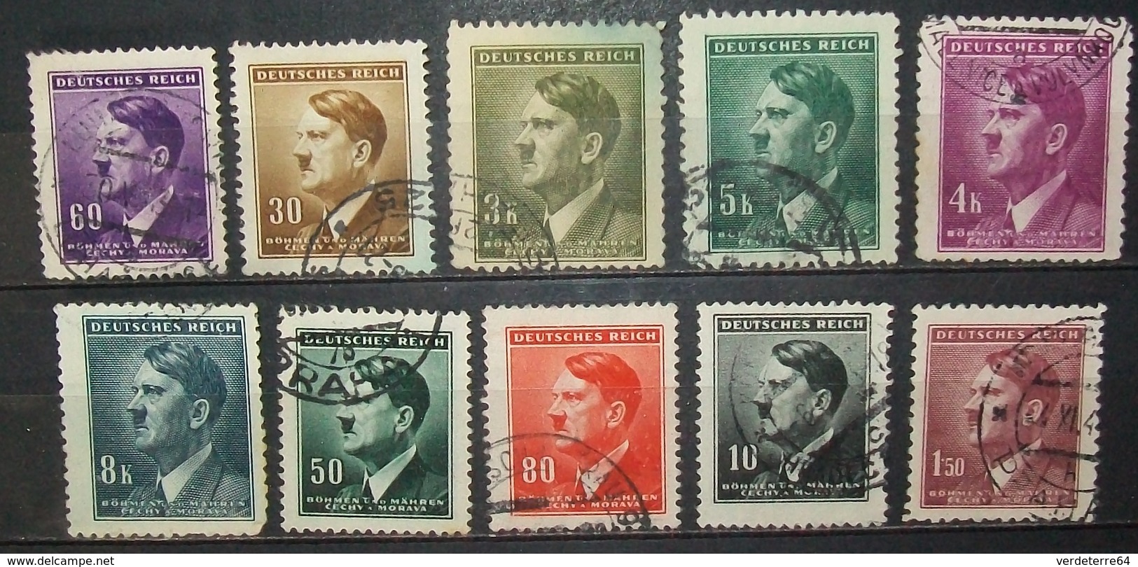 N°114A TIMBRES DEUTSCHES REICH BOHMEN UND MAHREN OBLITERES - Oblitérés