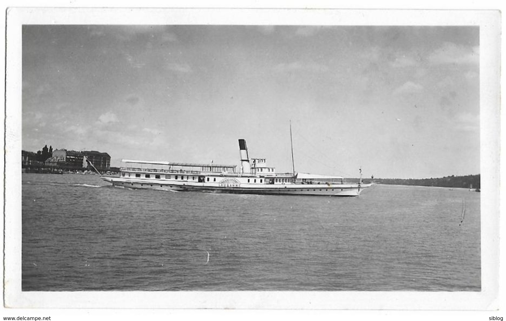 PHOTO - "LE LAUSANNE" Bateau De Promenade - Ft 11 X 7 Cm - Barcos