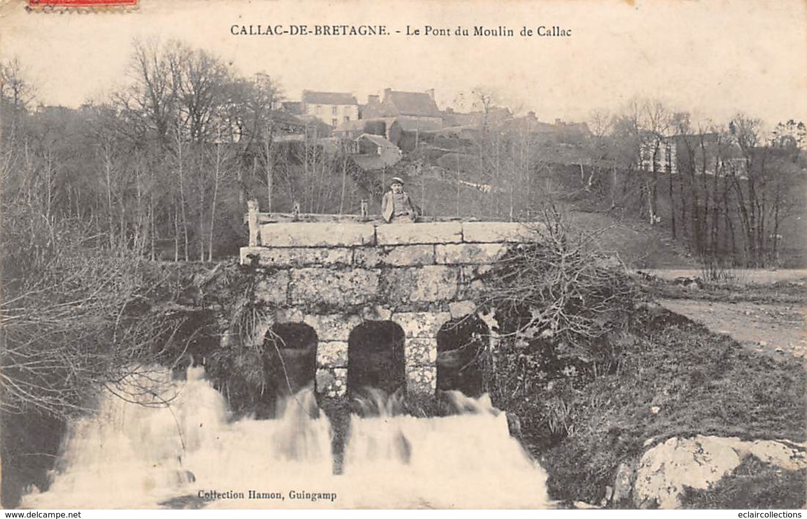 Callac         22         Le Pont  Du Moulin     (voir Scan) - Callac