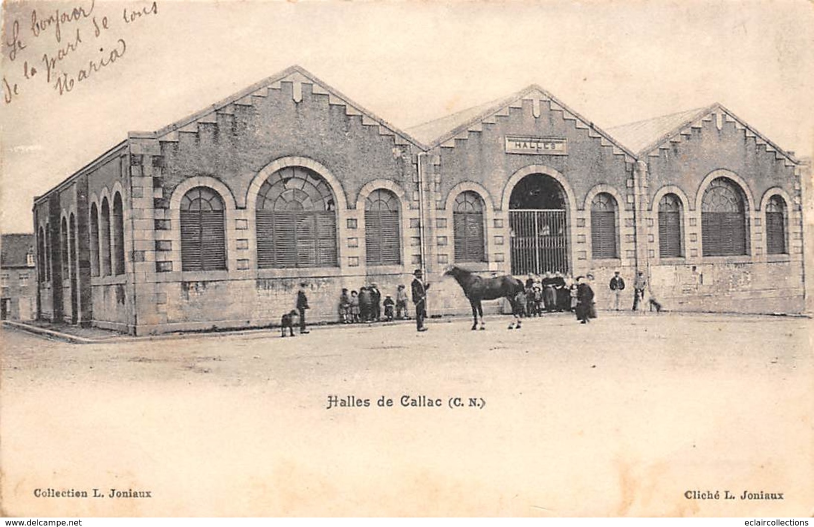 Callac         22         Les Halles      (voir Scan) - Callac