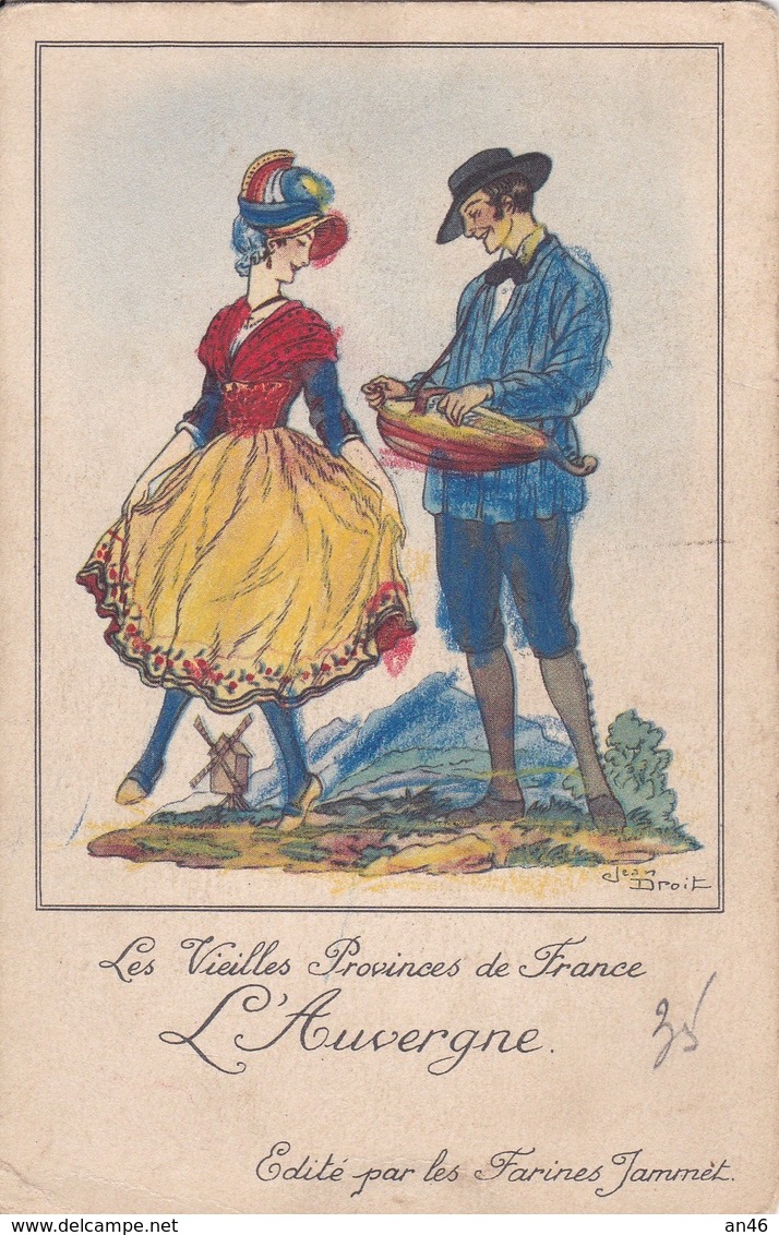 LES VIEILLES PROVENCE DE FRANCE L'AUVERGNE   AUTENTICA 100% - Costumi