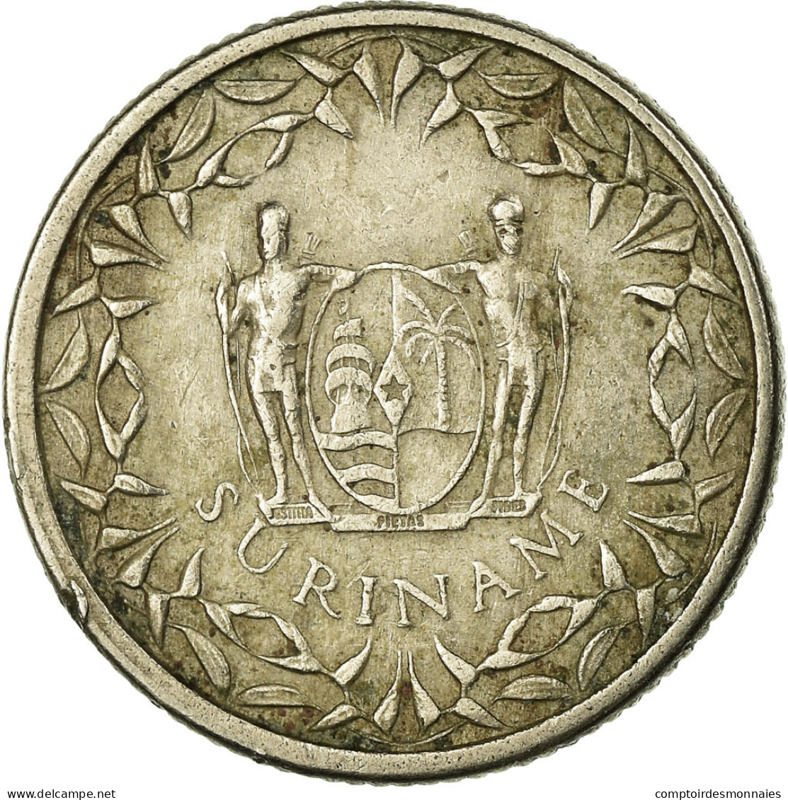 Monnaie, Surinam, 25 Cents, 1962, TB+, Copper-nickel, KM:14 - Suriname 1975 - ...
