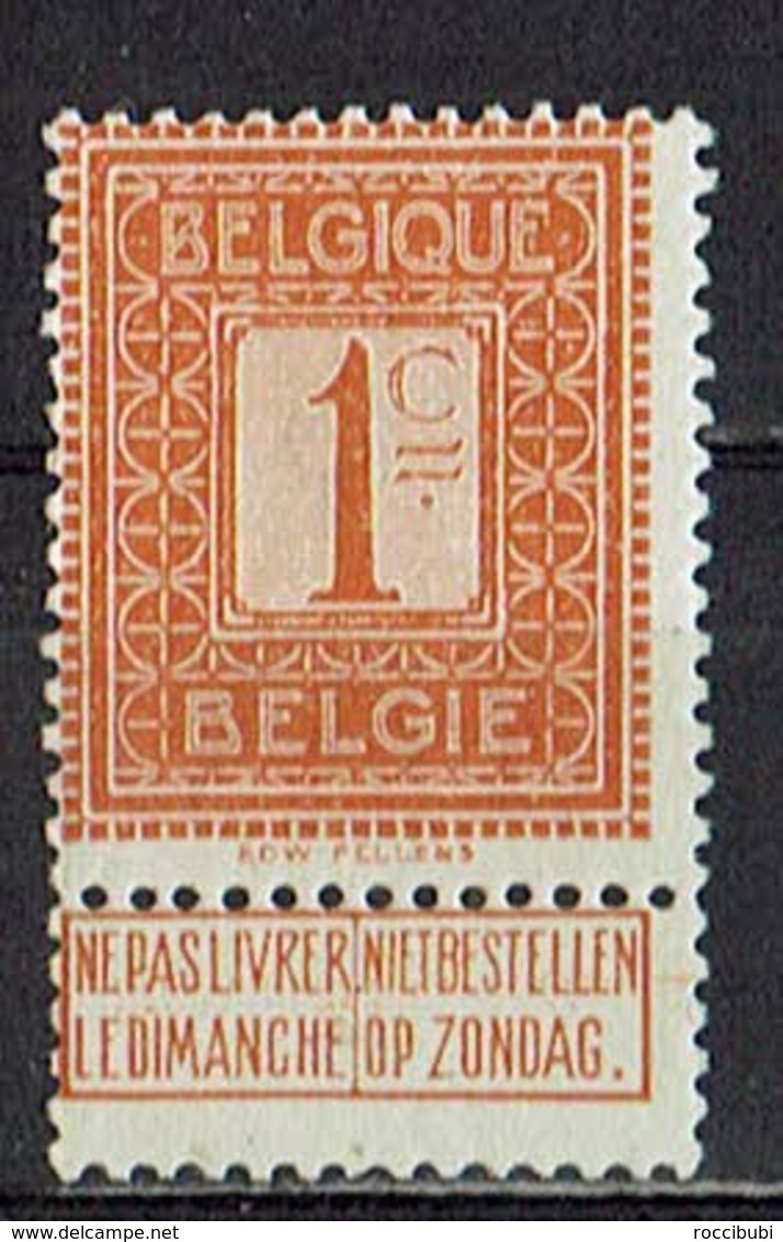 Belgien 1912 // Mi. 89 * - 1912 Pellens