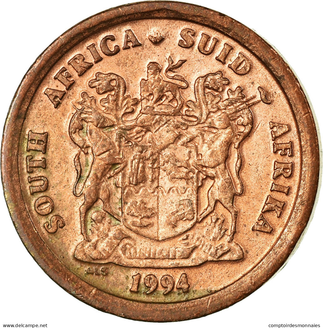 Monnaie, Afrique Du Sud, Cent, 1994, TB+, Copper Plated Steel, KM:132 - Sud Africa