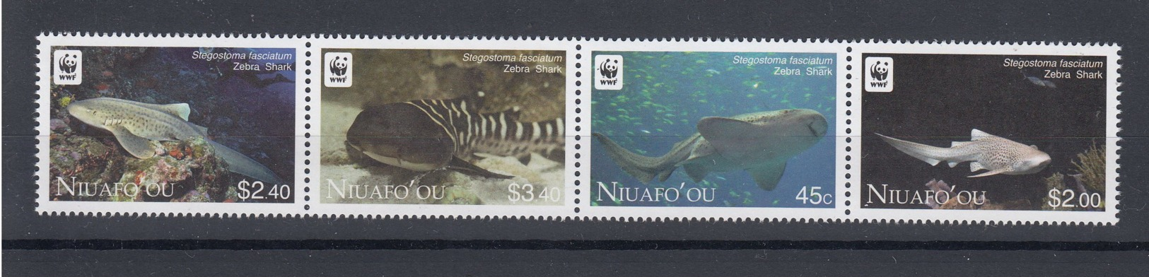 Tonga NiuafoOu Michel Cat.No.  Mnh/** 441/444 Wwf Shark - Tonga (1970-...)