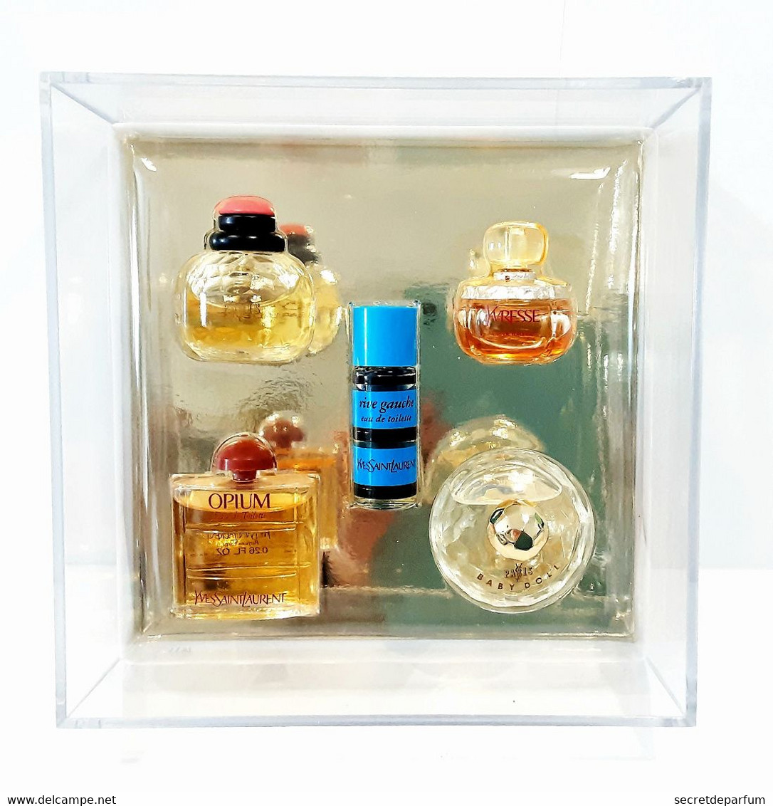 Miniatures De Parfum  COFFRET YVES SAINT LAURENT  5  Miniatures  EDT+ BOITE - Miniatures Femmes (avec Boite)