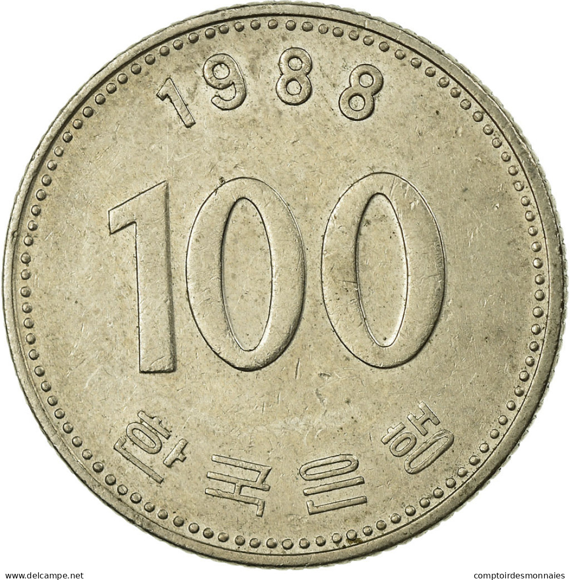 Monnaie, KOREA-SOUTH, 100 Won, 1988, TB+, Copper-nickel, KM:35.2 - Corea Del Sud