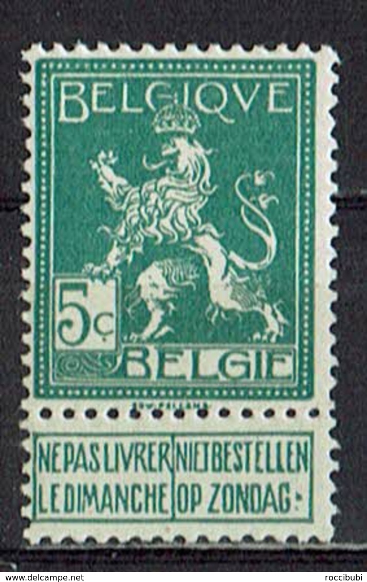 Belgien 1912 // Mi. 91 * - 1912 Pellens