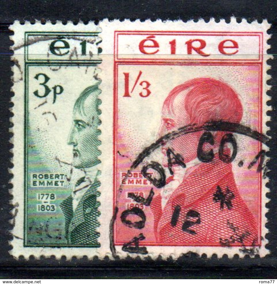 APR1645 - IRLANDA 1953 , Unificato N. 120/121  Usata  (2380A) - Usati