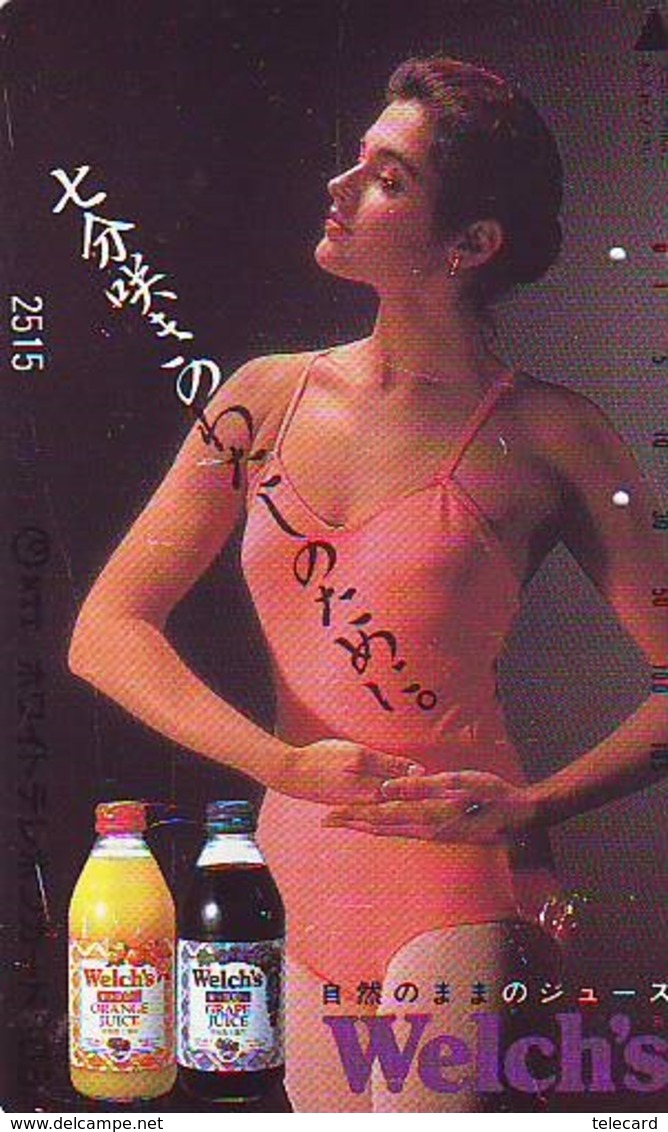 Télécarte Japon * EROTIQUE (6585)  *  EROTIC PHONECARD JAPAN * TK * BATHCLOTHES * FEMME SEXY LADY LINGERIE - Fashion
