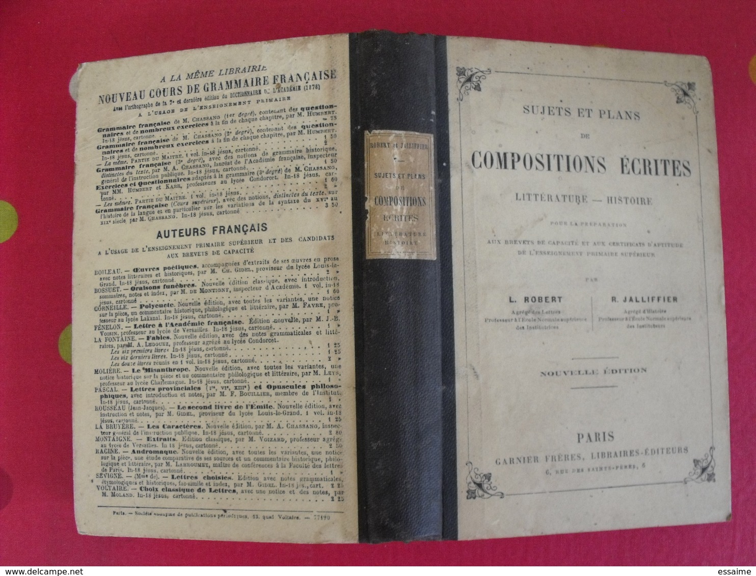 5 Livres Vocabulaire Des écoles, Conjuguer, Récitation Grammaire Compositions écrites Littérature Histoire Livre Maître - Bücherpakete