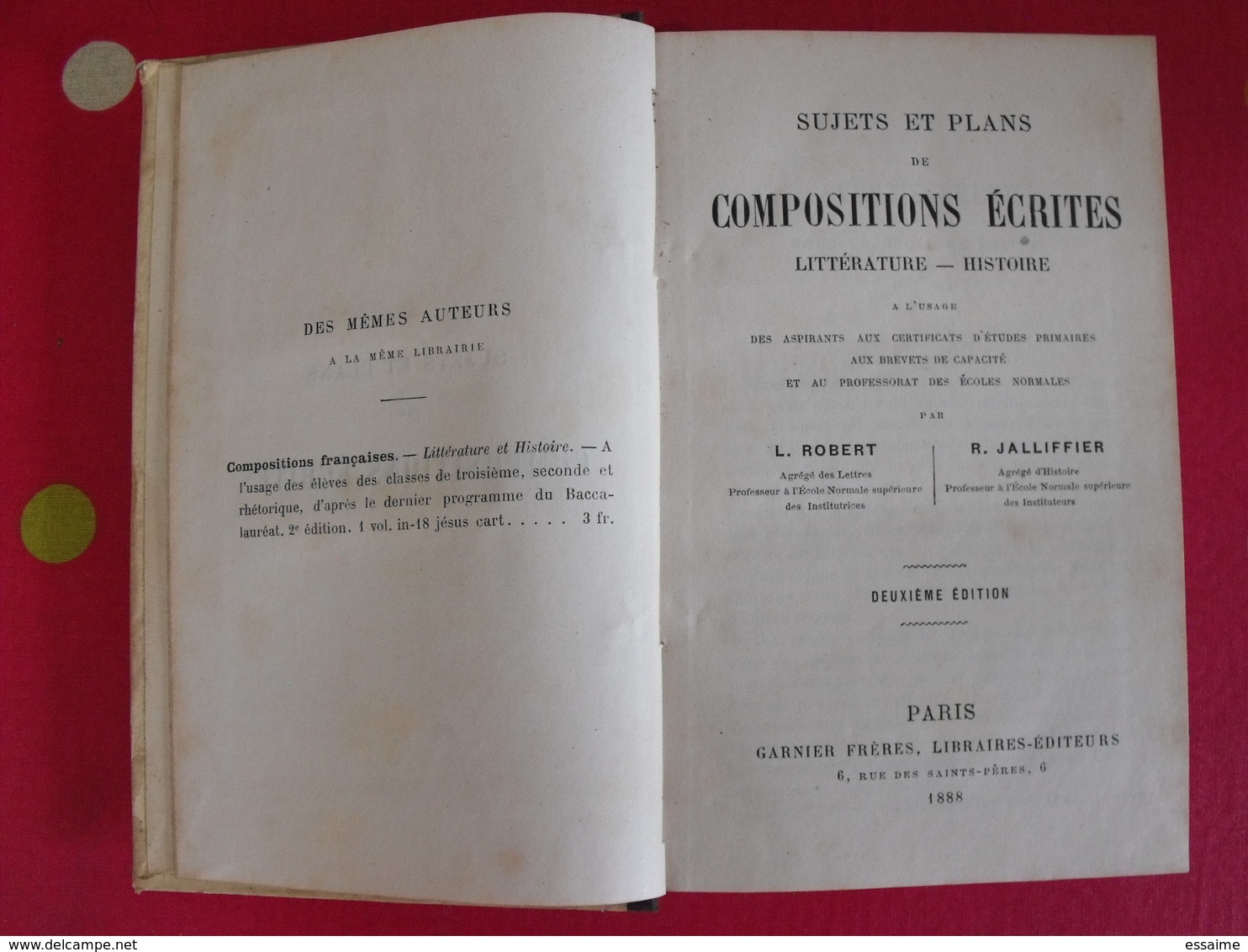 5 Livres Vocabulaire Des écoles, Conjuguer, Récitation Grammaire Compositions écrites Littérature Histoire Livre Maître - Wholesale, Bulk Lots