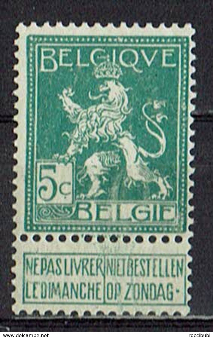 Belgien 1912 // Mi. 91 * - 1912 Pellens