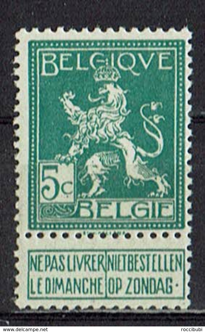 Belgien 1912 // Mi. 91 ** - 1912 Pellens