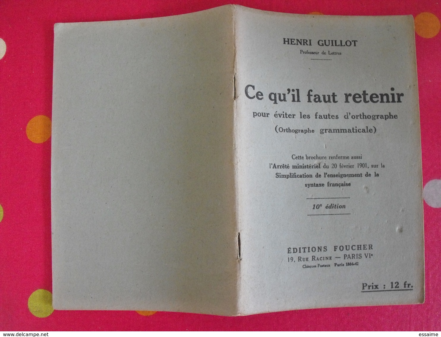 7 livres analyse logique grammaticale fautes d'orthographe imprégnation grammaticale langue française. Hervé Guillot