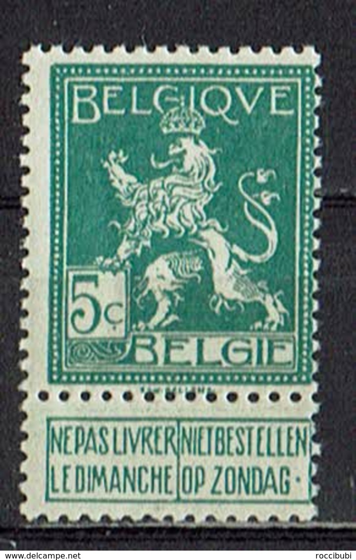 Belgien 1912 // Mi. 91 ** - 1912 Pellens