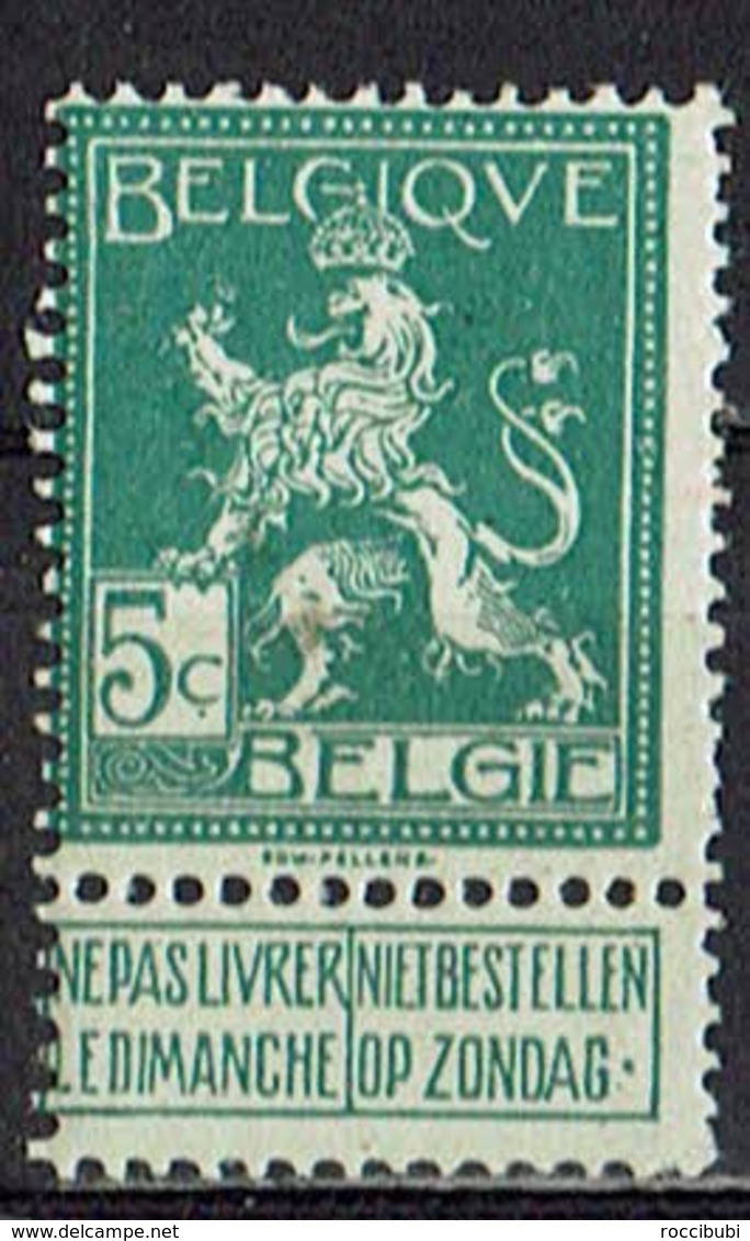 Belgien 1912 // Mi. 91 * - 1912 Pellens