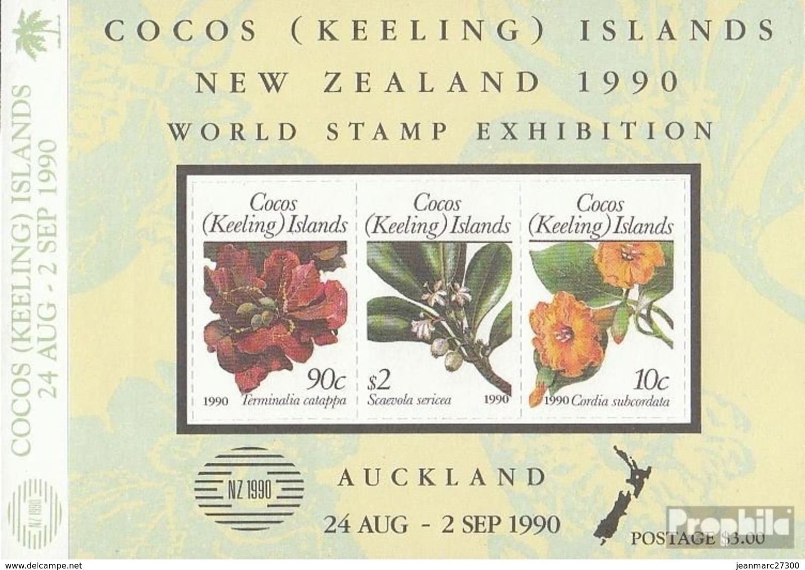 Océanie - Cocos Keeling Islands 1990 - Bloc Feuillet N°Yv. 10 - Fleurs - Neuf ** - Cocos (Keeling) Islands